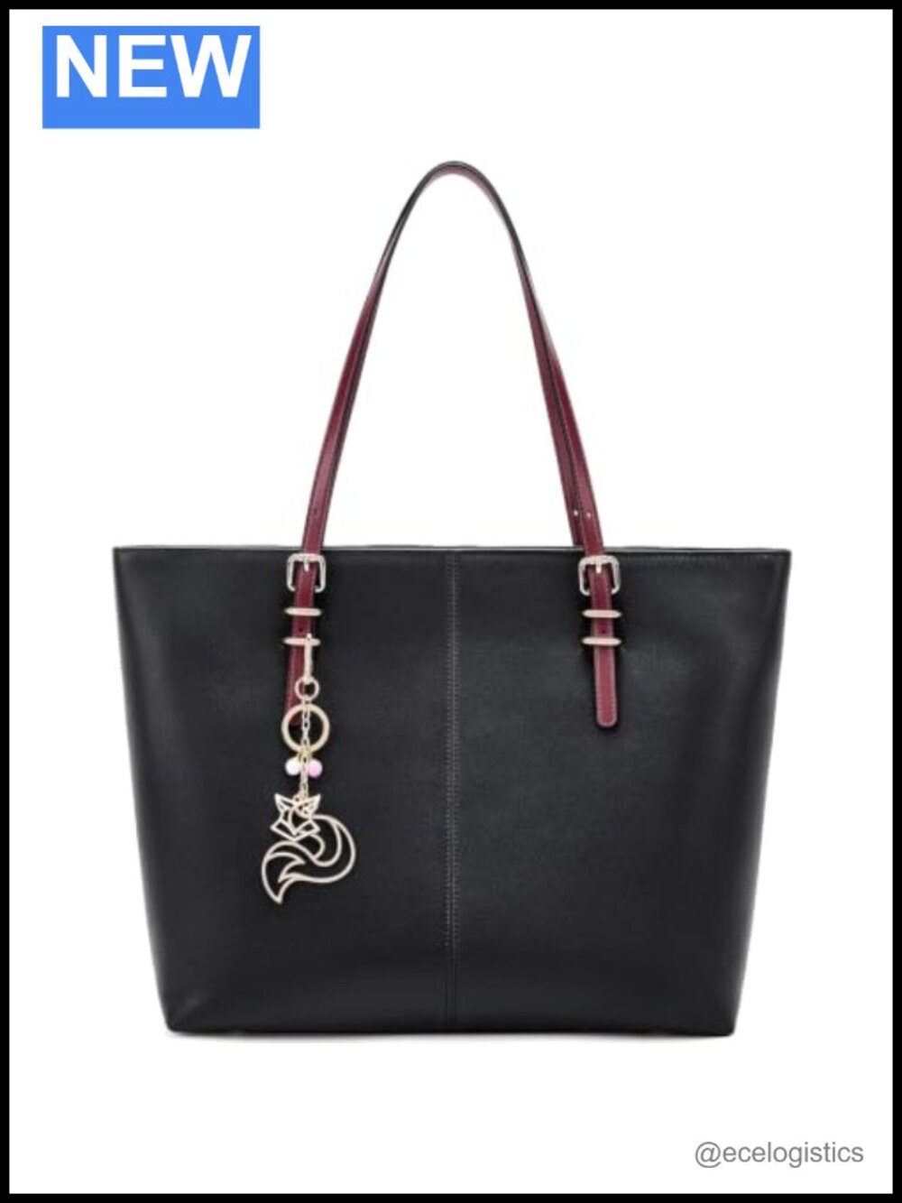 Genuine Leather Tote Bag Large Women Handbag Work Business Shoulder Purse